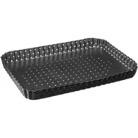 5 Five Bakvorm quiche / taart met losse bodem en geperforeerd rechthoek 31 X 21 cm