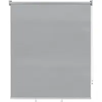 Happyment Modern Grijs Rolgordijn - 100x140cm - Verduisterend en Isolerend - Waterafstotend - Luxaflex - Montage met of zonder Boren