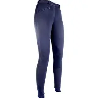 HKM Rijbroek Penny easy softline knievlak donkerblauw/donkerblauw 128