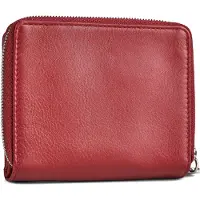 Esquire portemonnee Athena Zip Around Wallet Red donkerrood
