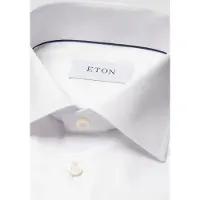 Eton contemporary fit katoenen overhemd wit signature twill