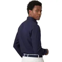 Michaelis Overhemd overhemd Slim fit donkerblauw effen