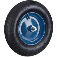 Dripio Wiel voor kruiwagen, 4.80/4.00-8, inclusief as, luchtband, diameter 39 cm