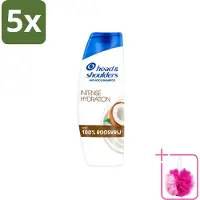 Head & shoulders 5 x - Shampoo - Intense Hydration - 100% Roosvrij - 300 ml - Bulkverpakking - Anti-roos shampoo - Douchemop - Hoofdoorzaak roos