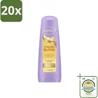 Unilever 20 x – Conditioner – Stralend Blond – 200 ml - Wasstrips - Blond Haar Verzorging - Verhelderende Conditioner - Glans Voor Blond Haar - Highlights Verzorging - Macadamia-olie Conditioner