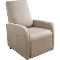 Dripio Stretch-hoezen voor fauteuils, geschikt voor relaxfauteuils, 4 stuks, mokkabruin