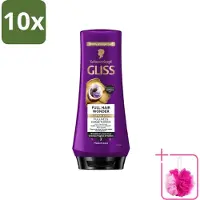 GLISS 10 x Conditioner Full Hair Wonder - 200 ml - Bulkverpakking - Haarversterking - Douchemop - Volume