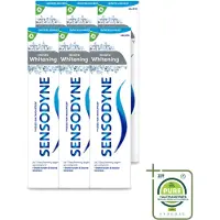 Sensodyne 6 x - Tandpasta - Gentle Whitening - Milde Reiniging - 75 ml - Grootverpakking - Vaatwasstrips - Gevoelige Tanden - Tandpasta - Witte Tanden - Glazuur Beschermen - Gevoeligheid Verminderen