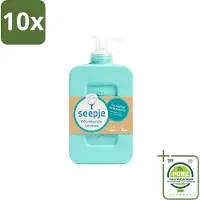 Seepje 10 x - Handzeep - Eucalyptus met Rozemarijn - 300 ml - Antiseptische Geur - Grootverpakking - Vaatwasstrips - Handzeep - Eucalyptus - Rozemarijn - Natuurlijke Handzeep - Antiseptische Handzeep