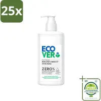 Ecover 25 x - Handzeep ZERO - Parfumvrij - 250 ml - Grootverpakking - Vaatwasstrips - Handzeep - Parfumvrije Handzeep - Hypoallergene Handzeep - Gevoelige Huid - Eczeem