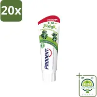 Prodent 20 x – Tandpasta Glazuurbeschermer – Kids 6+ – 75 ml - Grootverpakking - Vaatwasstrips - Glazuurbeschermende Tandpasta - Kindertandpasta - Gaatjespreventie - Fluoride - Wisselgebit