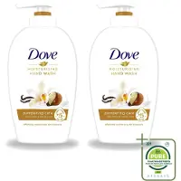 Dove 2 x - Handzeep - Pampering Care - Verzachtend - 250 ml - Grootverpakking - Vaatwasstrips - Handzeep - Shea Butter - Handen Verzorgen - Hydraterende Handzeep - Kalmerende Geur