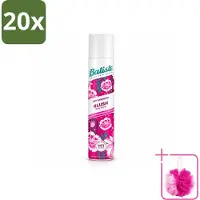 Batiste 20 x - Blush - Droogshampoo - Bloemige Geur - Frist Op en Geeft Textuur - 200ml - Bulkverpakking - Droogshampoo - Douchemop - Haar opfrissen