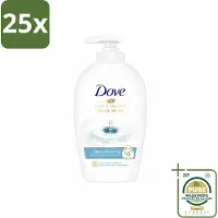 Dove 25 x Handzeep - Care & Protect - Diep Reinigend - 250 ml - Wasstrips - Handzeep - Handverzorging - Hydraterende Handzeep - Diep Reinigend Handzeep - Handen Verzorgen
