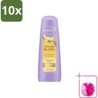 Unilever 10 x – Conditioner – Stralend Blond – 200 ml - Bulkverpakking - Blond haar verzorgen - Douchemop - Verhelderen