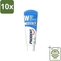 Prodent 10 x – Tandpasta – Wit + Fris – Complete Bescherming – 75 ml - Wasstrips - Tandpasta - Witte Tanden - Vlekverwijdering - Glazuur Bescherming - Frisse Adem