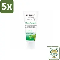 Weleda 5 x - Planten tandpasta - 75 ml - Wasstrips - Natuurlijke Tandpasta - Tandvlees Kalmeren - Tanden Reinigen - Mondverzorging - Plantenextract