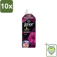 Lenor 10 x – Wasverzachter – Lotus Flower & Diamond Figs – 32 Wasbeurten – 675 ml - Grootverpakking - Vaatwasstrips - Wasverzachter - Wasmachine - Geur - Wasbeurt - Kleding Verzachten