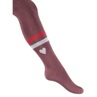 Jubel maillot bordeauxrood/roze Meisjes Stretchkatoen Streep - maat 116
