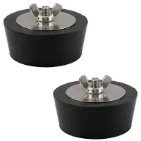 Merkloos Set van 2 Rubber Stoppen voor Zwembaden 63 mm