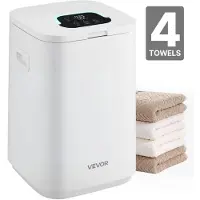 Vevor Handdoekwarmer, emmerverwarmersysteem, 20 liter, met LED-display en instellingen (timer en temperatuur), veiligheidsslot en 4 haken. Handdoekwarmer voor spa, thuis, badkamer, wasruimte, wit