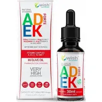 Wish ADEK FORTE Vitamine A, D3, E druppels, 30 ml
