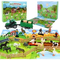 Merkloos Adventskalender voor Kinderen met Boerderijthema