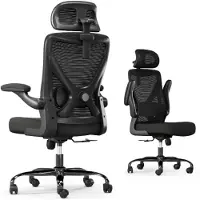 Merkloos Bureaustoel - Ergonomisch - Verstelbare lendensteun - Gamingstoel - 150 kg - Zwart