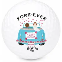 Wilson Golfballen Getrouwd - Trouw Cadeau -Trouwen Golf Cadeau - 2 stuks - Bedrukte Golfballen