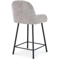 Idimex Barkrukken VIVIANNE-1, set van 2, gestoffeerd – beige