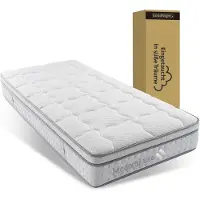 Ninkear Pocketveringmatras 90x200 cm, H3, 25 cm, koudschuim, (wit)