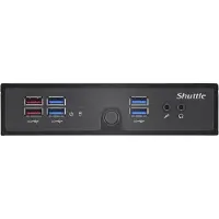 Shuttle Computer Group Shuttle DS50U + 8GB DDR5, PC met een volume van 1,3 liter, mini barebone PC, Intel SoC, DDR5-SDRAM, PCI Express, Serial ATA III, 90 W