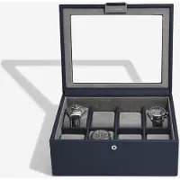 SmartaSaker Marineblauw Horlogedoos voor 8 Horloges