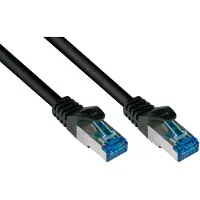 GOOD CONNECTIONS RNS Patchkabel SmartFLEX, Cat.6A, S/FTP, PiMF, halogenvrij, 500 MHz, zwart, 3 meter,