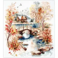 Magic Needle Borduurpakket Chudo Igla - Autumn Watercolor - Herfst in watercolor - 250-068