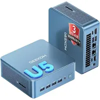 GEEKOM Mini PC IT12 MAX, Ultra 5 125U, 16GB RAM, 500GB SSD (uitbreidbaar) | Snelwerkende LPDDR5-computer (5600MT/s) met Arc-videokaart, geschikt voor 8K-weergave | WiFi 7 | Desktop-computers