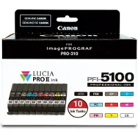 Canon Inktcartridge PFI-5100 MBK/PBK/C/M/Y/PC/PM/R/GY/CO 8-kleuren Multipack