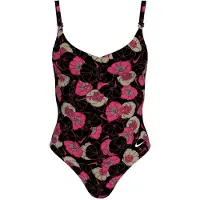 Nike Eendelig badpak met bloemenpatroon voor dames (Middernacht marine)