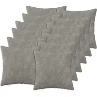 vidaXL Kussen met kussen HEERLEN 12 st Lichtgrijs Microfiber Fleece