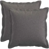 vidaXL Kussensloop 2 st HOUTEN Lichtgrijs 45 x 45 cm Faux Linnen