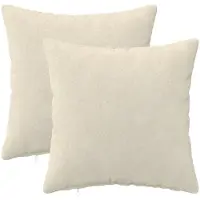 vidaXL Kussensloop 2 st HEERLEN Crèmekleurig 35 x 35 cm