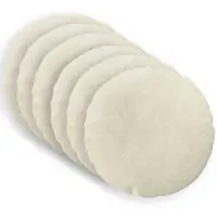 vidaXL Kussensloop 6 st HEERLEN Crèmekleurig Ø 60 cm Microfiber Fleece