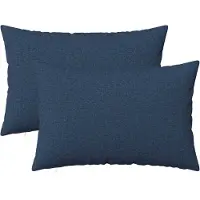 vidaXL - Kussen - met - kussen - HEERLEN - 2 - st - Blauw - Stof