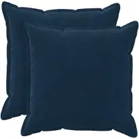 vidaXL Kussensloop 2 st HOUTEN Blauw 60 x 60 cm Microfiber Fleece