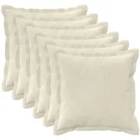 vidaXL - Kussensloop - 6 - pcs - HOUTEN - Crèmekleurig - 40 - x - 40 - cm