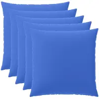 vidaXL Kussensloop 6 st HEERLEN Koninklijk Blauw 60 x 60 cm Polyester