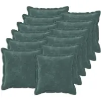 vidaXL - Kussensloop - 12 - pcs - HOUTEN - Zee - blauw - 45 - x - 45 - cm