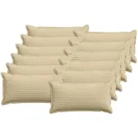 vidaXL Kussensloop 12 st HOUTEN Grijs Groen 40 x 80 cm corduroy