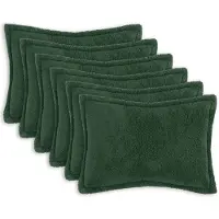 vidaXL - Kussensloop - 6 - pcs - HOUTEN - Donkergroen - 40 - x - 60 - cm - Bouclé