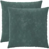 vidaXL Kussensloop 2 st HEERLEN Zee blauw 60 x 60 cm Microfiber Fleece